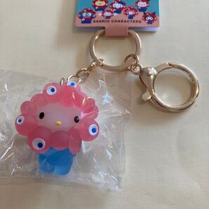 万博 サンリオ ミャクミャク 立体マスコットクリア キーホルダー キティ