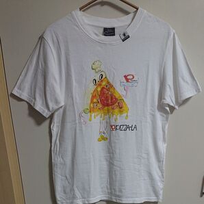 ミハラヤスヒロ×PIZZA-LA GU Tシャツ 白メンズ Sサイズ レディースM