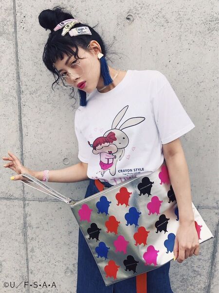 【限定・レア】クレヨンしんちゃん ネネちゃん Tシャツ クレヨンスタイル