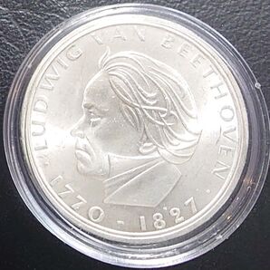 1970年 ドイツ銀貨 5マルク ベートーヴェン生誕200周年記念銀貨 KM#127