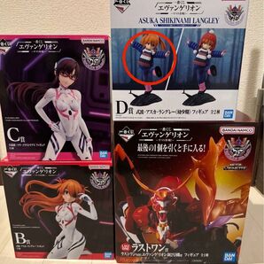 新品 未開封 一番くじ エヴァンゲリオン ~ヤマト作戦!~ B賞、C賞、D賞、ラストワン フィギュア4点セット