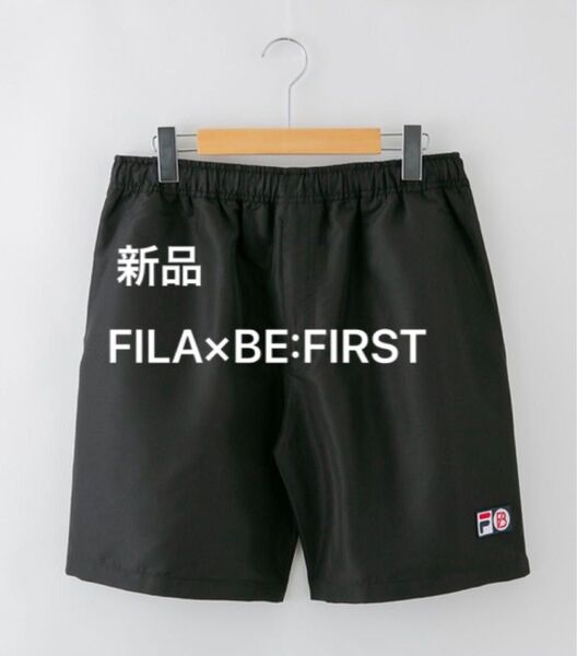 新品 FILA×BE:FIRST 限定コラボデザイン ユニセックス タイダイ ハーフパンツ 短パン 水陸両用 水着 海パン ブルー