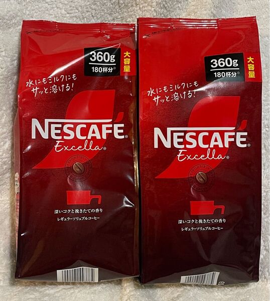 360g × 2袋 ネスカフェ エクセラ レギュラーソリュブル コーヒー 詰替 インスタントコーヒー 大容量