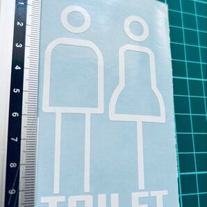 トイレステッカー シンプルモダン(色変更可能) ステッカー