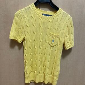 ポロラルフローレン コットン ケーブルニット XS