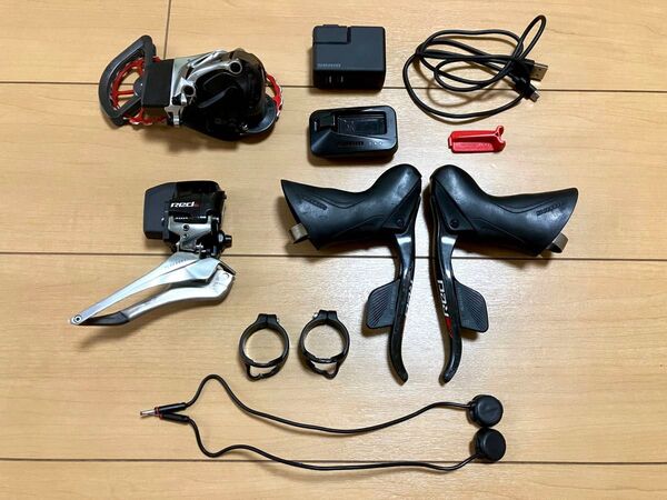 SRAM RED eTap 11S 3点セット CERAMIC SPEED プーリー換装済 Blips付属 リムブレーキ 11速