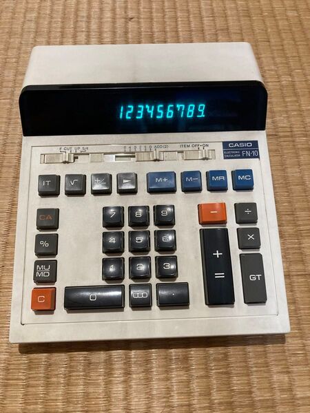 CASIO 卓上電子計算機 FN-10 昭和レトロ 動作確認済