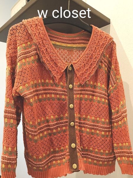 【w closet】コットン カーディガン
