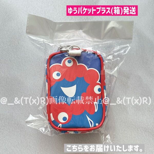 新品ビニール未開封品 大阪関西万博 ミャクミャク ぬいポーチA ぬいぐるみポーチ カラビナ付