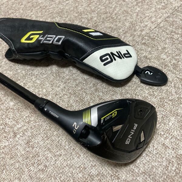 PING G430 ユーティリティ ハイブリッド 2番 U2 17° ヘッドカバー付き