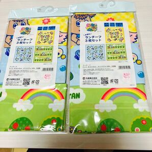 大特価 未使用新品 いないないばぁ! わんわん ランチーフ 3枚セット×2 抗菌防臭加工 吸水速乾 NHK 大判ハンカチ