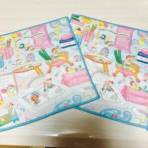 生誕90周年 未使用新品 ドラえもん タオルハンカチ2枚セット 藤子F不二雄90周年アニバーサリー 2