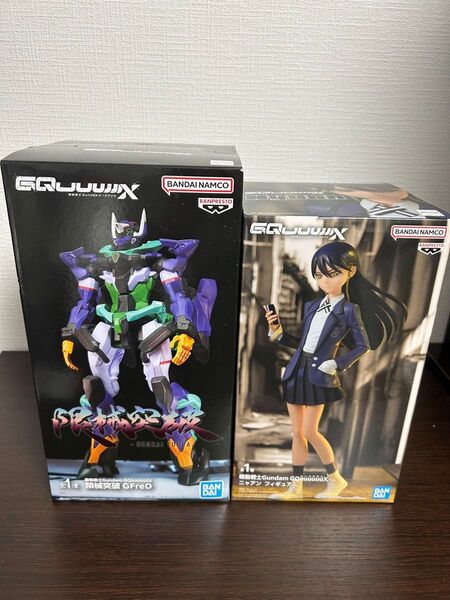 機動戦士Gundam GQuuuuuuX 限械突破 フィギュア ジフレド GFreD ニャアン 2点セット ガンダム
