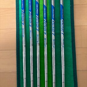 グリップ付き N.S.PRO Zelos7 アイアン用シャフト 6本セット S