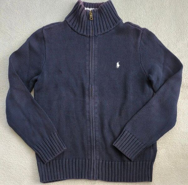 POLO RALPH LAUREN ポロ ラルフローレン ジップアップ ニット 150cm
