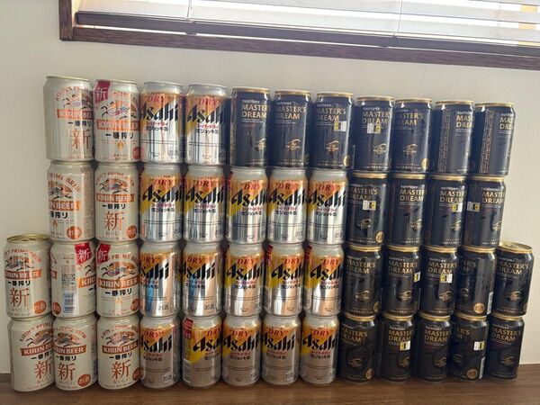 ビールまとめ48本 生ジョッキ17本モルツ21本一番搾り10本