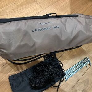 テンマクデザイン男前タープ グレー ポール付き tent-Mark