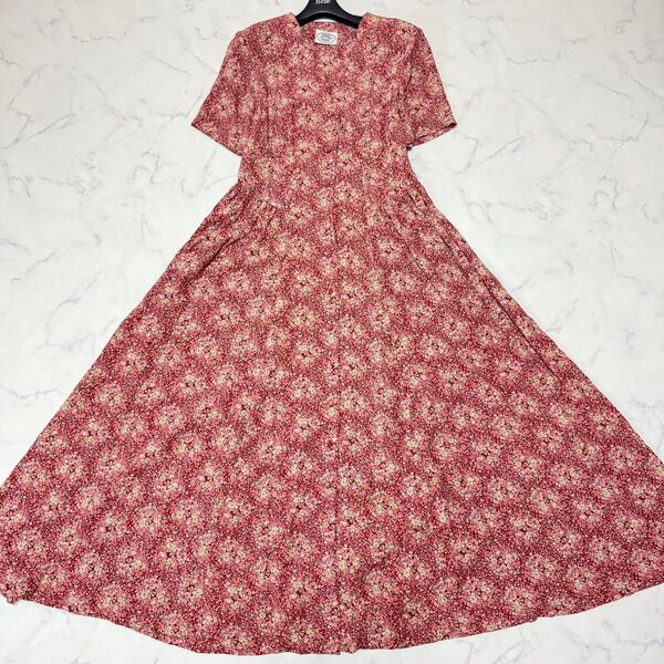 極美品 LAURA ASHLEY ヴィンテージ 小花柄 ロングワンピース L