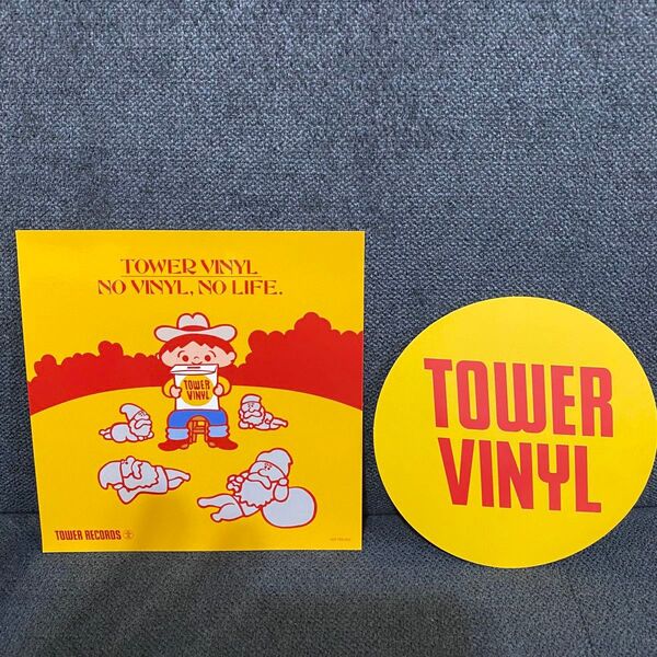 非売品 TOWER VINYL レコスケくん ステッカーセット タワーヴァイナル タワレコ 本秀康 タワーレコード