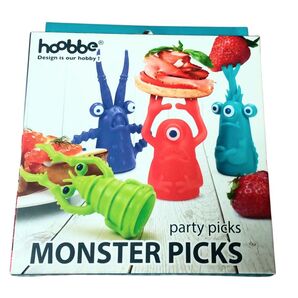 モンスターピック フォーク カトラリー パーティグッズ カラフル 6本入り 食洗機対応◎ 食育