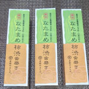 柿渋歯磨き 3個セット 歯周病予防 口臭予防 未使用