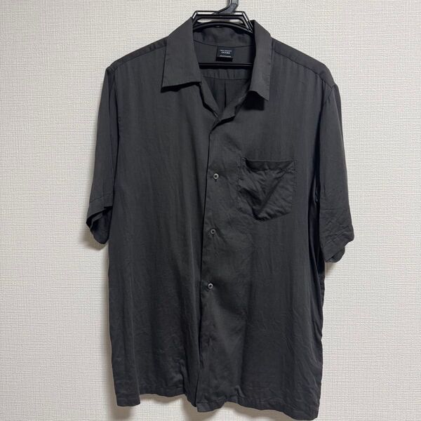 URBAN RESEARCH DOORS カジュアルシャツ シャツ 半袖 ブラック Lサイズ