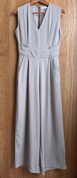 LACE LADIES ノースリーブジャンプスーツ グレー M
