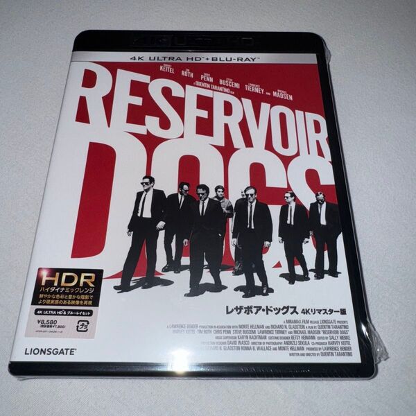 レザボア・ドッグス 4Kリマスター版 Ultra HD Blu-ray+Blu-ray 新品未開封 ブルーレイ