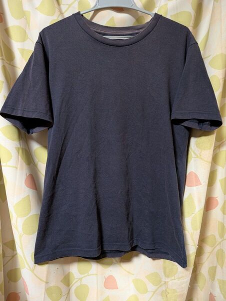 UNIQLO ネイビー クルーネック Tシャツ 半袖 無地 L