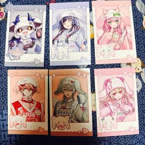 ランダムチェキ風カードAngelic Dream でびでびでびる 先斗寧 ヤンナリ セラフダズルガーデン 弦月藤士郎 魔界ノりりむ