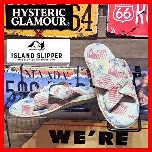 定価2.9万 HYSTERIC GLAMOUR×ISLAND SLIPPER ヒステリックグラマー アイランドスリッパ サンダル