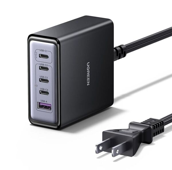 充電器 65W 5ポート PD 卓上急速充電器【USB-C×4 USB-A×1】同時充電可能 PD/QC4+/PPS規格対応