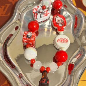 コカ・コーラ ビーズキーホルダー ハンドメイド