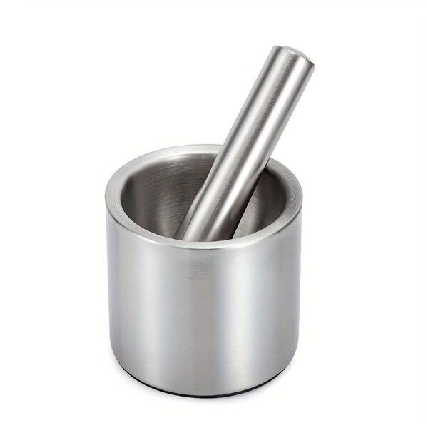 ステンレススチール ガーリックマッシャー ガーリックペースト 粉砕器 すり鉢,ワンサイズ