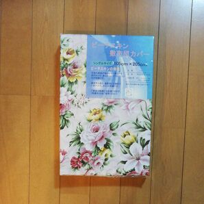 敷布団カバー (ピンク、花柄) シングルサイズ 未使用