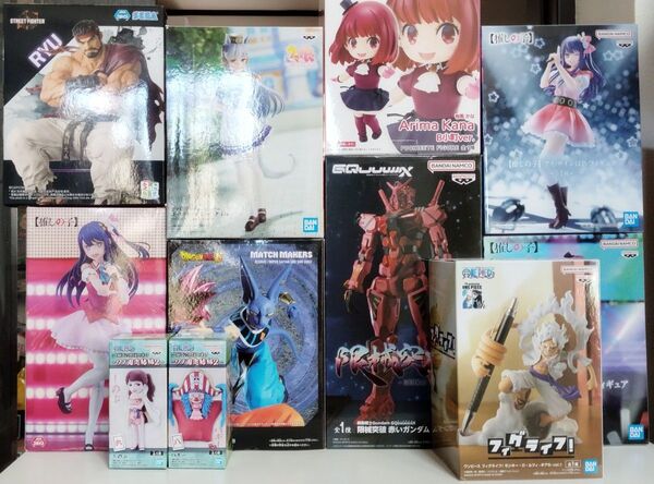 人気フィギュア まとめ売り 10個セット ワンピース ウマ娘 推しの子 ドラゴンボール ガンダム 限機突破 フィグライフ 有馬かな