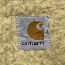 CARHARTT カーハート ダック地 ベスト 作業着 ワークウェア ボアフリース ベージュ_画像4