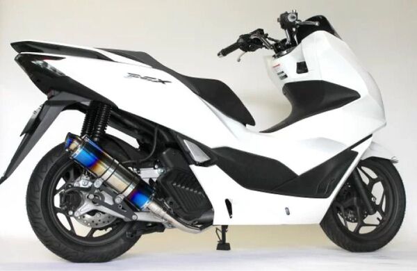 SALE 新品商品 即納 HMS (エイチエムエス) ホンダ PCX160 (KF47) バイクマフラー SSB ブルー