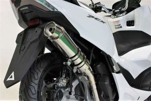 SALE 新品商品 即納 HMS (エイチエムエス) ホンダ PCX160 (KF47) バイクマフラー R300 ステンレス
