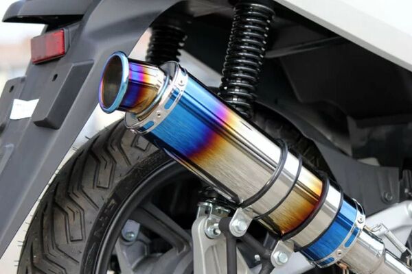 SALE 新品商品 即納 HMS ホンダ PCX125/150 (JF81/KF30) バイクマフラー SSB ブルーカラー