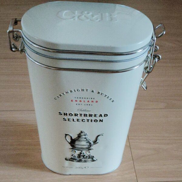 空缶 YORKSHIRE クッキー缶 ブリキ缶 英国