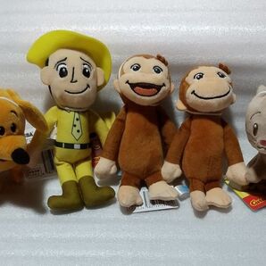 【新品】おさるのジョージ マスコット みんなといっしょ5種セット コンプリート