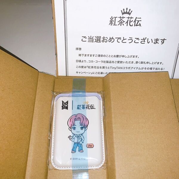 コカコーラ 紅茶花伝 Tiny TAN コラボ キャンペーン 当選品 カードケース Jin タイニータン