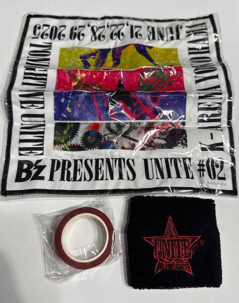 B’z UNITE#02 グッズ ガチャガチャ リストバンド ファイバータオル マスキングテープ 新品未開封
