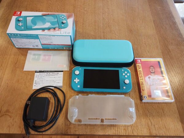 ニンテンドースイッチライト ターコイズ ACアダプター microSD256g おまけ付き