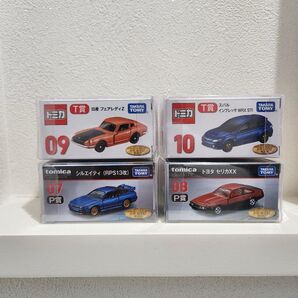 トミカクジ トミカ4点セット 日産フェアレディZ スバルインプレッサ シルエイティ トヨタセリカXX