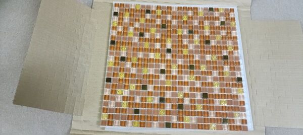 ガラスモザイク スターダスト12角ネット張り IM-12P1/SAD3 2シート