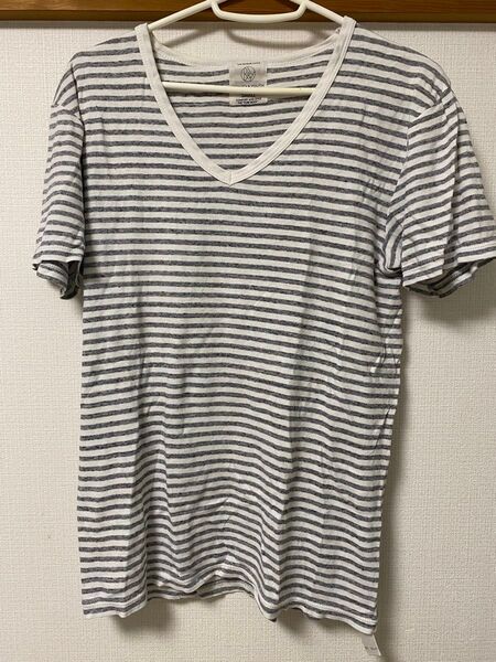 Tシャツ 半袖 Vネック カットソー ユナイテッドアローズ アローズ united arrows ボーダー