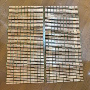 京都西川 涼竹マット 2枚セット 緑茶カテキン&くま笹加工 涼感 ひんやり 竹製