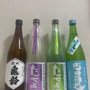 【日本酒4本セット】信州亀齢・たかちよ(2銘柄)・町田酒造